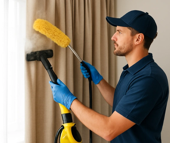 Trusted blind cleaning technician Matty Curtain Cleaning reidtown-nsw QLD