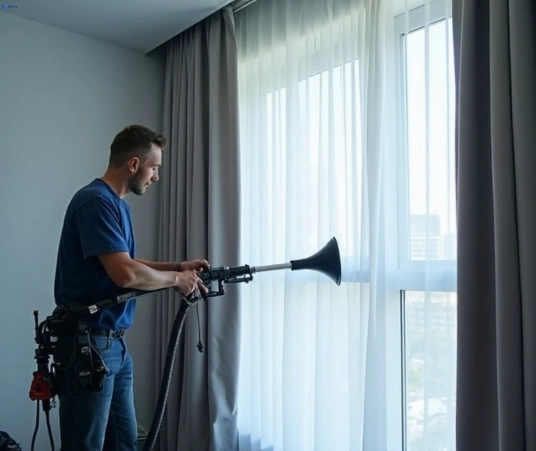 Professional drapes cleaning process tools Matty Curtain Cleaning reidtown-nsw