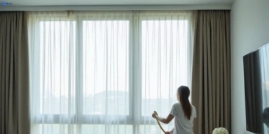 Delicate sheer drape cleaning reidtown-nsw Matty Curtain Cleaning